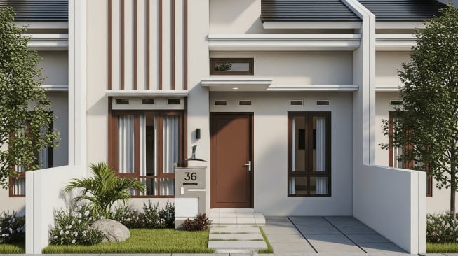 desain rumah subsidi minimalis tipe 36 (Gemini)