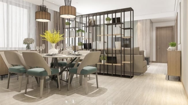Ilustrasi desain interior rumah mewah (Freepik/dit26978)