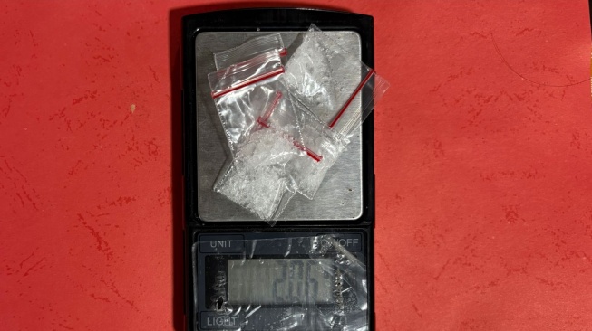Barang bukti sabu (Ist)