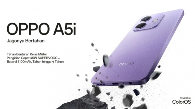 HP Oppo A5i Harga Rp1 Jutaan: Baterai Awet, Fitur Fast Charging Super Cepat!