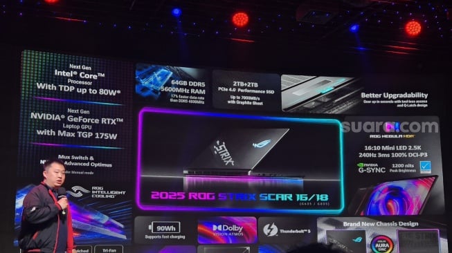 Peluncuran ROG Strix SCAR 16/18 (2025) di Jakarta, Kamis (12/6/2025). [Suara.com/Dythia]