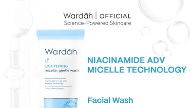Wardah Lightening Niacinamide Micellar Gentle Wash (Shopee/Wardah Official Shop)