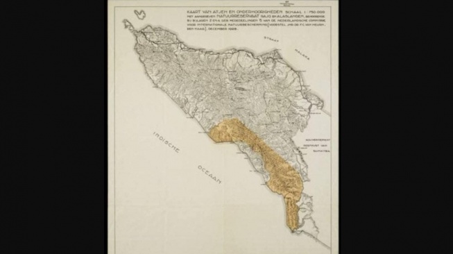 Netizen Ungkap Bukti Peta Aceh Tahun 1927 Koleksi Museum Belanda, Buktikan 4 Pulau Milik Aceh