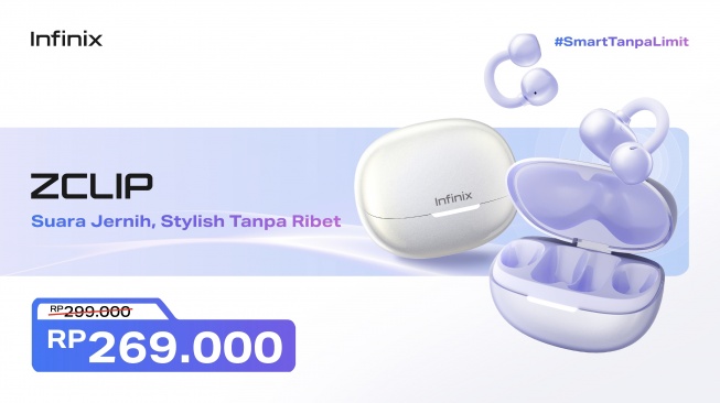 TWS Infinix Zclip. [Infinix Indonesia]