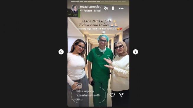 Reza Artamevia dan Zahwa Massaid (Instagram/@rezaartamevia)