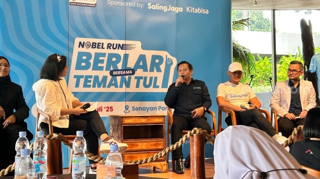 CI Business Development PT. Nobel Jaya Mandiri, Roy Andre Simanungkalit di Jakarta, Rabu (11/6/2025) (Suara.com/Dini Afrianti)