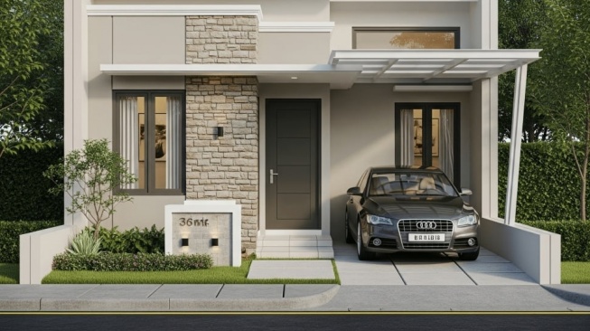 Desain rumah subsidi tipe 36. [Dok. Suara.com]