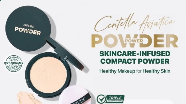 Rekomendasi bedak untuk kulit sensitif. (Shopee/Npure Official Shop)