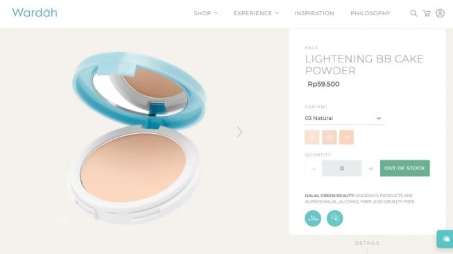 Bedak Wardah untuk kulit sawo matang. (wardahbeauty.com)