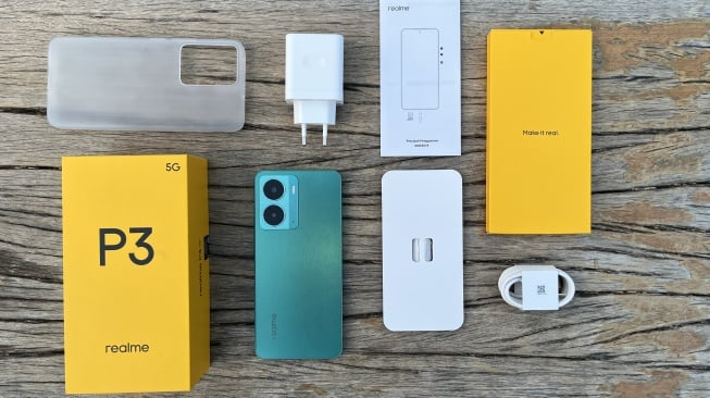 Review Realme P3 5G. [Suara.com/Dicky Prastya]