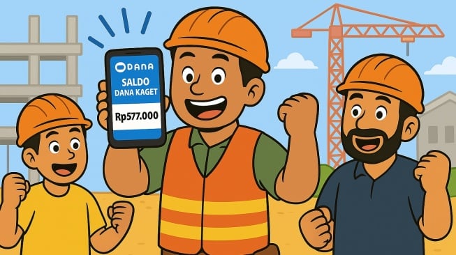 ilustrasi DANA Kaget gratis hari ini (dibuat dengan AI)