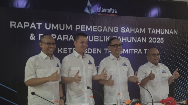 PT Ketrosden Triasmitra Tbk (“Triasmitra”) menggelar Public Expose di Jakarta, Selasa (17/6/2025). [Suara.com/Dythia]