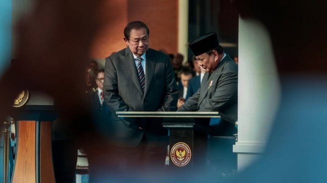Cek Fakta: Prabowo Bersama SBY Temui Gubernur Aceh Selesaikan Sengketa 4 Pulau, Hoaks!