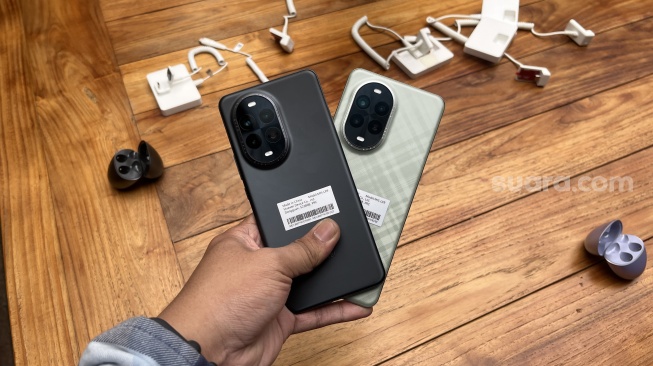 Huawei Nova 13 Pro yang bakal segera hadir ke Indonesia. [Suara.com/Dicky Prastya]