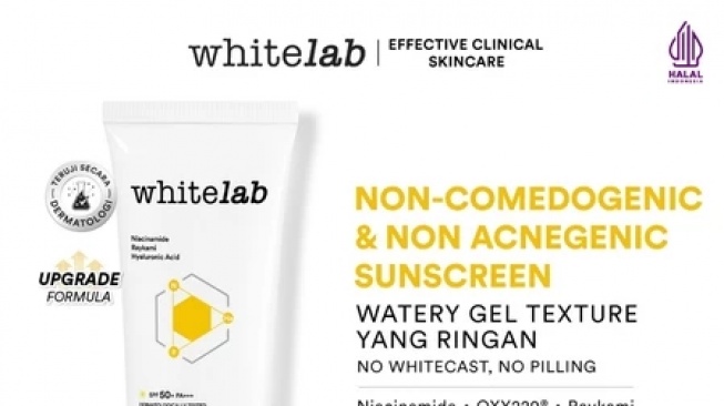 Whitelab UV Shield Tank Sunscreen Gel SPF 50+ PA+++ (Shopee)