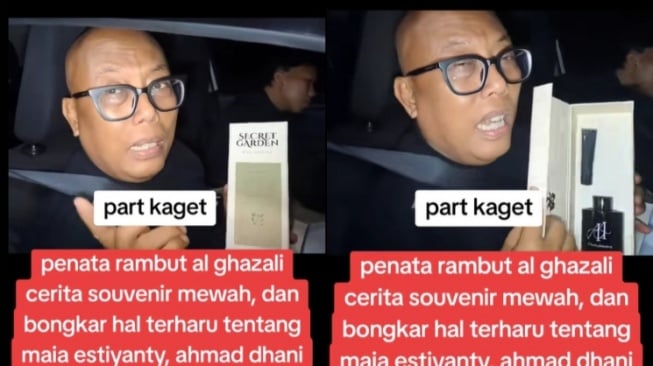Detail Hampers Mewah dan Souvenir Premium di Pernikahan Al Ghazali dan Alyssa Daguise. [TikTok]