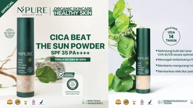 Bedak tabur dengan SPF tinggi. (npureofficial.id)