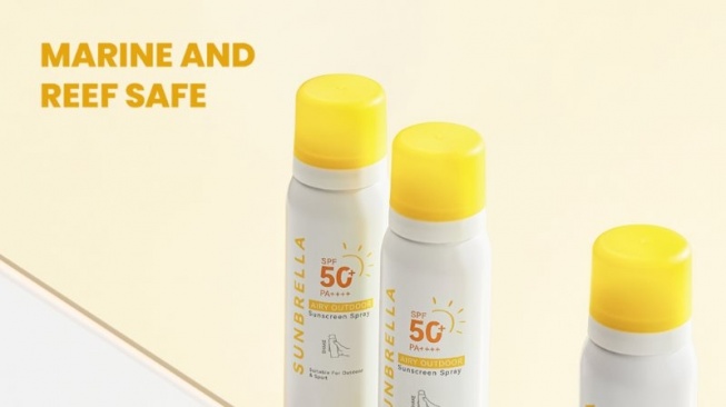 Y.O.U Sunbrella Airy Outdoor Sunscreen Spray SPF 50+ PA++++. (Sociolla)