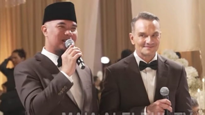 Beda Pidato Ahmad Dhani dan Besan di Nikahan Al Ghazali: Yang Satu Malah Curhat
