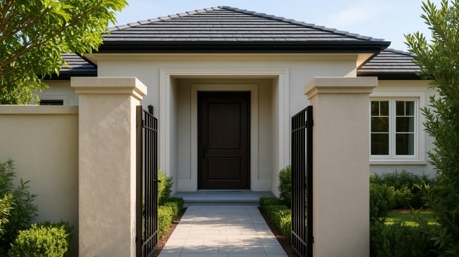 12 Inspirasi Desain Gerbang Depan Rumah Sederhana Tapi Mewah 2025