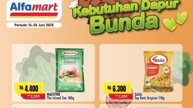 Buruan! Promo Kebutuhan Dapur Bunda di Alfamart, Diskon Sampai 30 Persen