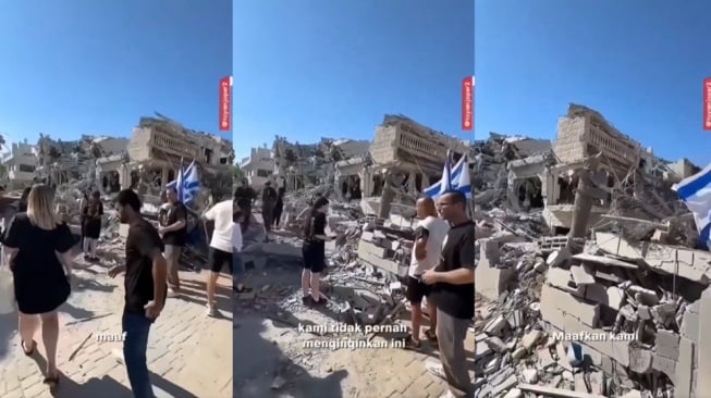 Tangisan Warga Israel Ratapi Rumah Hancur, Minta Iran Hentikan Serangan Rudal