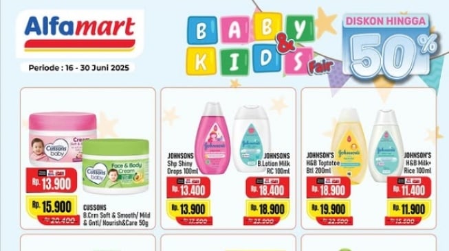 Diskon Hingga 50 Persen, Ini Daftar Promo Baby & Kids Fair Alfamart Periode Juni 2025
