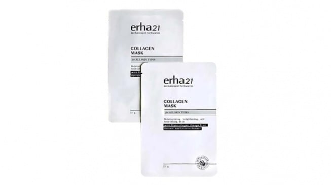 Masker wajah anti aging - Erha Collagen Mask. [Erha]