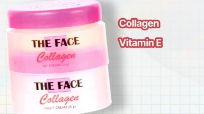 The Face Collagen Lightening Day & Night Cream. [Shopee]