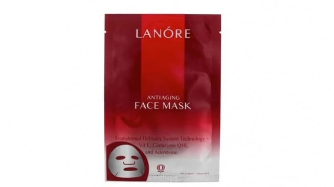 Masker wajah anti aging - Lanore Anti Aging Face Mask. [Lanore]