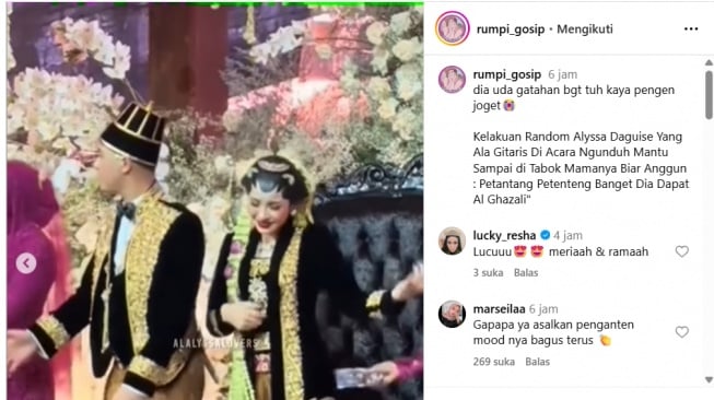 Video Alyssa Daguise joget ini kemudian viral di sejumlah media sosial, Jumat, 20 Juni 2025. [Instagram]