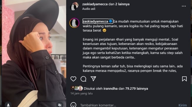 Zaskia Adya Mecca di Kairo (Instagram/@zaskiaadyamecca)