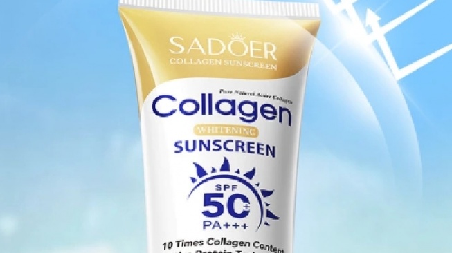 Sadoer Collagen Water Sunscreen SPF 50 PA +++. [Shopee]