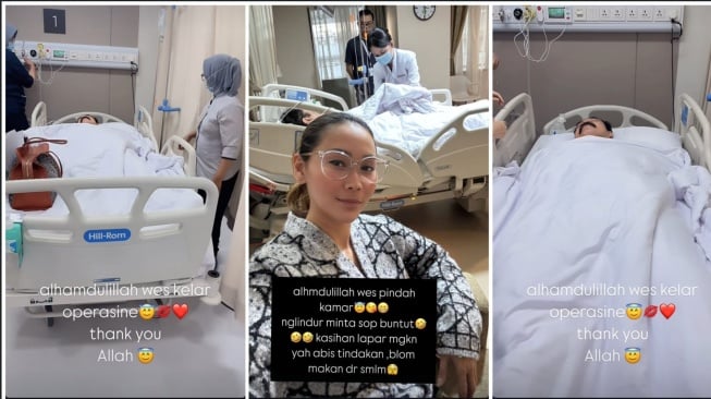 Adam Suseno dapat tindakan operasi setelah mengalami kecelakaan kecil di rumahnya (Instagram)