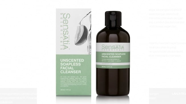 Sabun muka yang aman untuk ibu hamil, Sensatia botanicals unscented facial cleanser (sensatia.com)