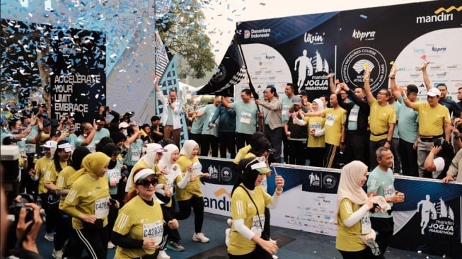 Rekor! Mandiri Jogja Marathon 2025 Capai Puncak, 9.200 Pelari dan NDX AKA Ramaikan Prambanan