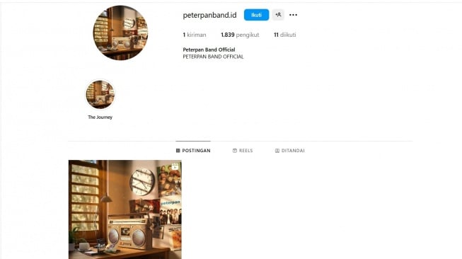 Muncul Akun Instagram Band Peterpan yang Janji Bakal Hadir Lagi. [Instagram]