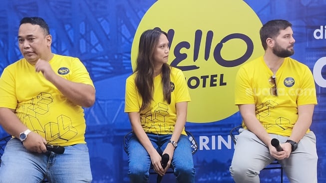 Konferensi Pers Grand Opening Yello Hotel Samarinda. [SuaraKaltim.id/Giovanni Gilbert]