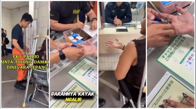 Liburan ke Jepang Eko Patrio tiba-tiba datangi damkar setempat (Instagram)