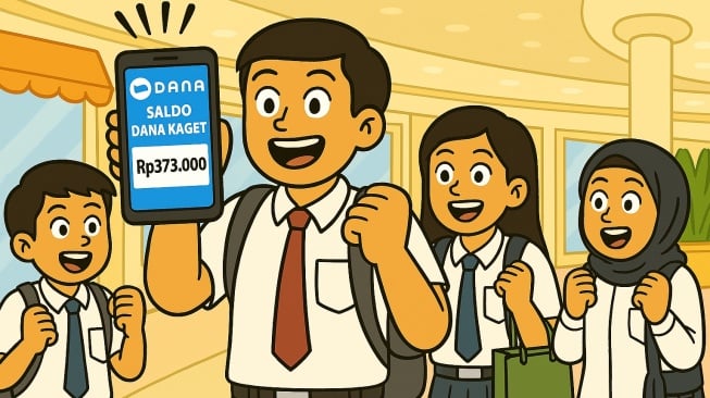 ilustrasi saldo DANA Kaget gratis (dibuat dengan AI)
