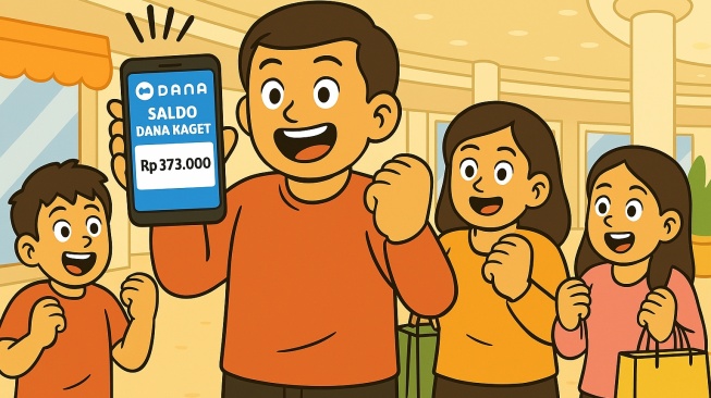 ilustrasi saldo DANA Kaget gratis (dibuat dengan AI)