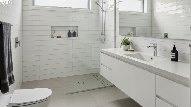 4 Warna Kamar Mandi Kecil yang Bikin Ruangan Terlihat Luas, Rumah Tipe 36 Wajib Coba!