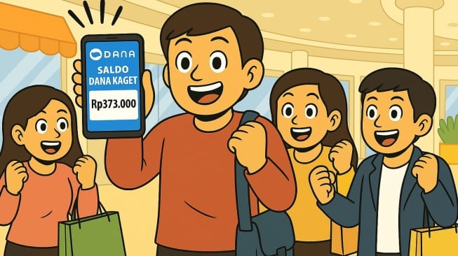 ilustrasi saldo DANA Kaget gratis (dibuat dengan AI)
