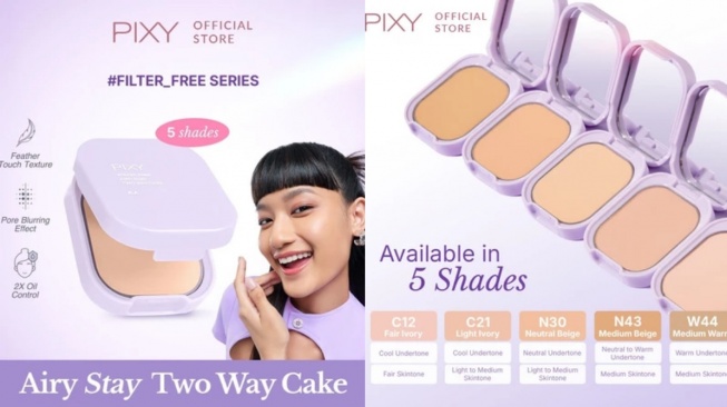 Rekomendasi bedak two way cake dengan harga terjangkau untuk anak sekolah (Shopee)