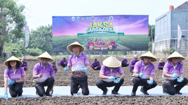 launching Program Jaksa Garda Desa di Kabupaten Tangerang, Banten. [Wivy Hikmatullah/Suara.com]