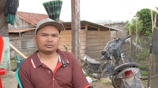 Ketua Masyarakat Hukum Adat (MHA) Simenakhenak, Doni Samosir. [Ist]