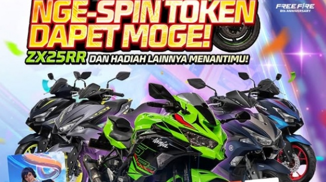 Kawasaki Ninja memanti penikmat game Free Fire (Instagram)