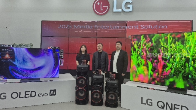 LG Electronic Indonesia Memperkenalkan Jajaran TV Premium dan Audio Terbaru di Jakarta, Rabu (25/6/2025). [Suara.com/Dythia]