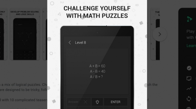 Permainan, Math Riddles: Brain IQ Games