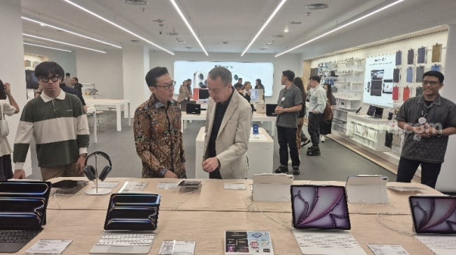 Pembukaan toko baru Digimap APP ke-9 di Jakarta, Kamis (26/6/2025). [Suara.com/Dythia] 